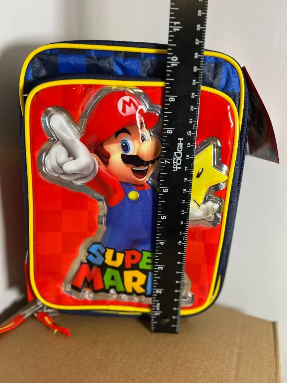 Nintendo Super Mario Dual Compartment Insulated Soft Zipped Lunch Tote Bag NWT